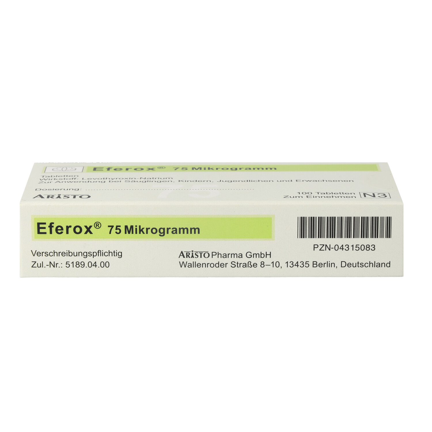 EFEROX 75 Mikrogramm Tabletten