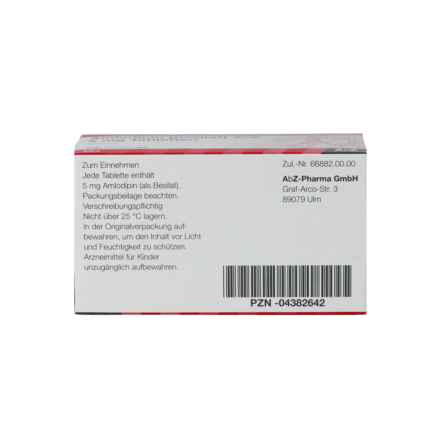 AMLODIPIN besilat AbZ 5 mg Tabletten