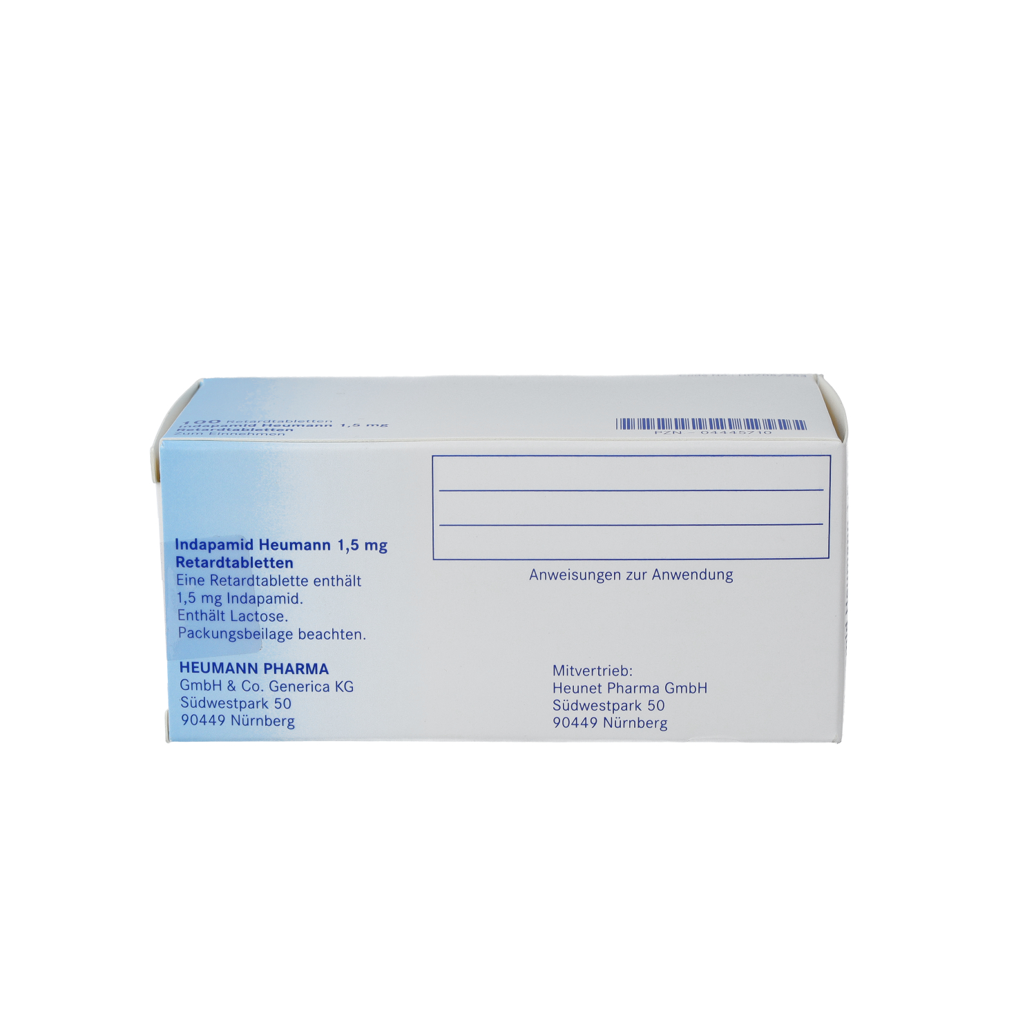INDAPAMID Heumann 1,5 mg Retardtabletten