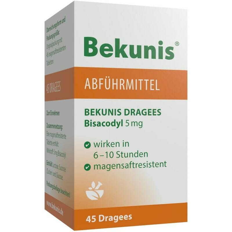 BEKUNIS Dragees Bisacodyl 5 mg magensaftres.Tabl.