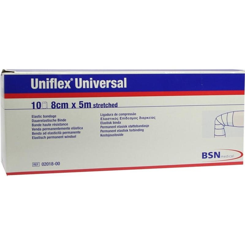 UNIFLEX Universal Binden 8 cmx5 m Zellglas weiß