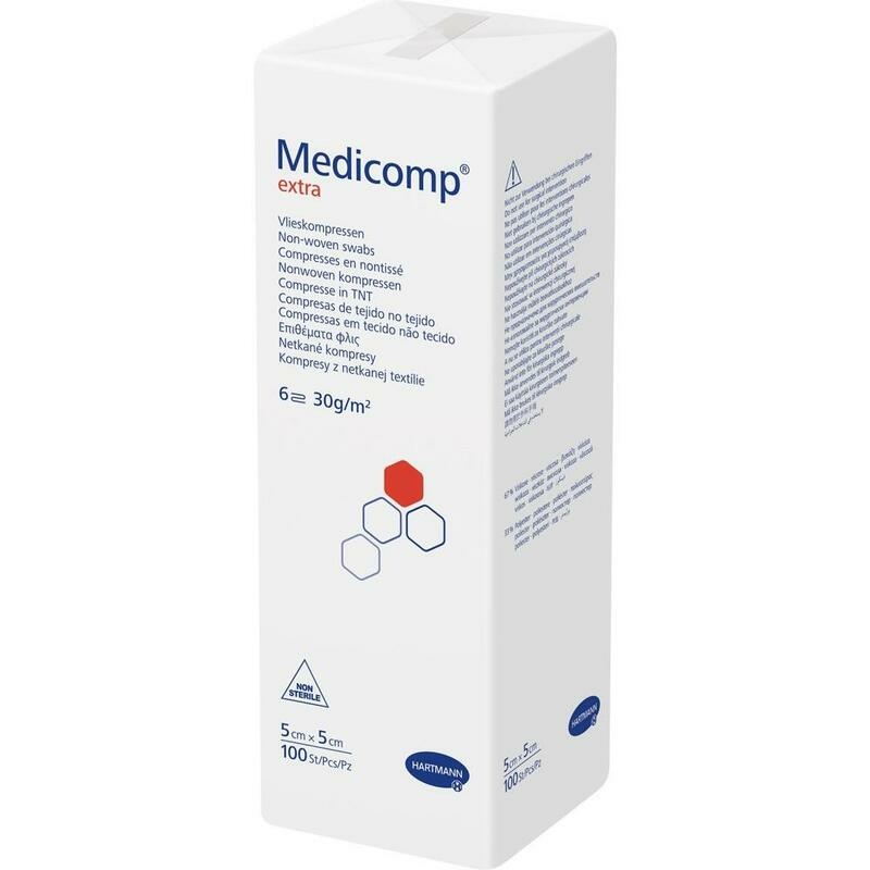 MEDICOMP extra Vlieskomp.unsteril 5x5 cm 6fach