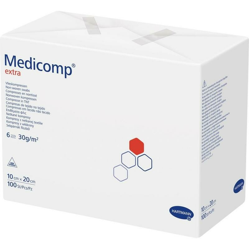 MEDICOMP extra Vlieskomp.unsteril 10x20 cm
