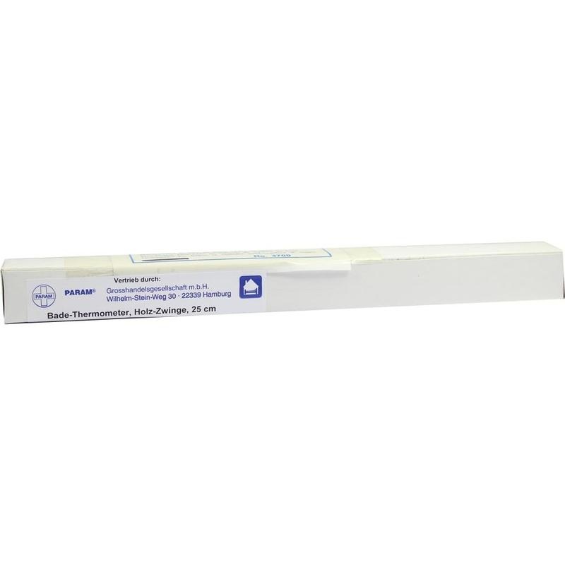 BADETHERMOMETER Holz Zwinge 25 cm