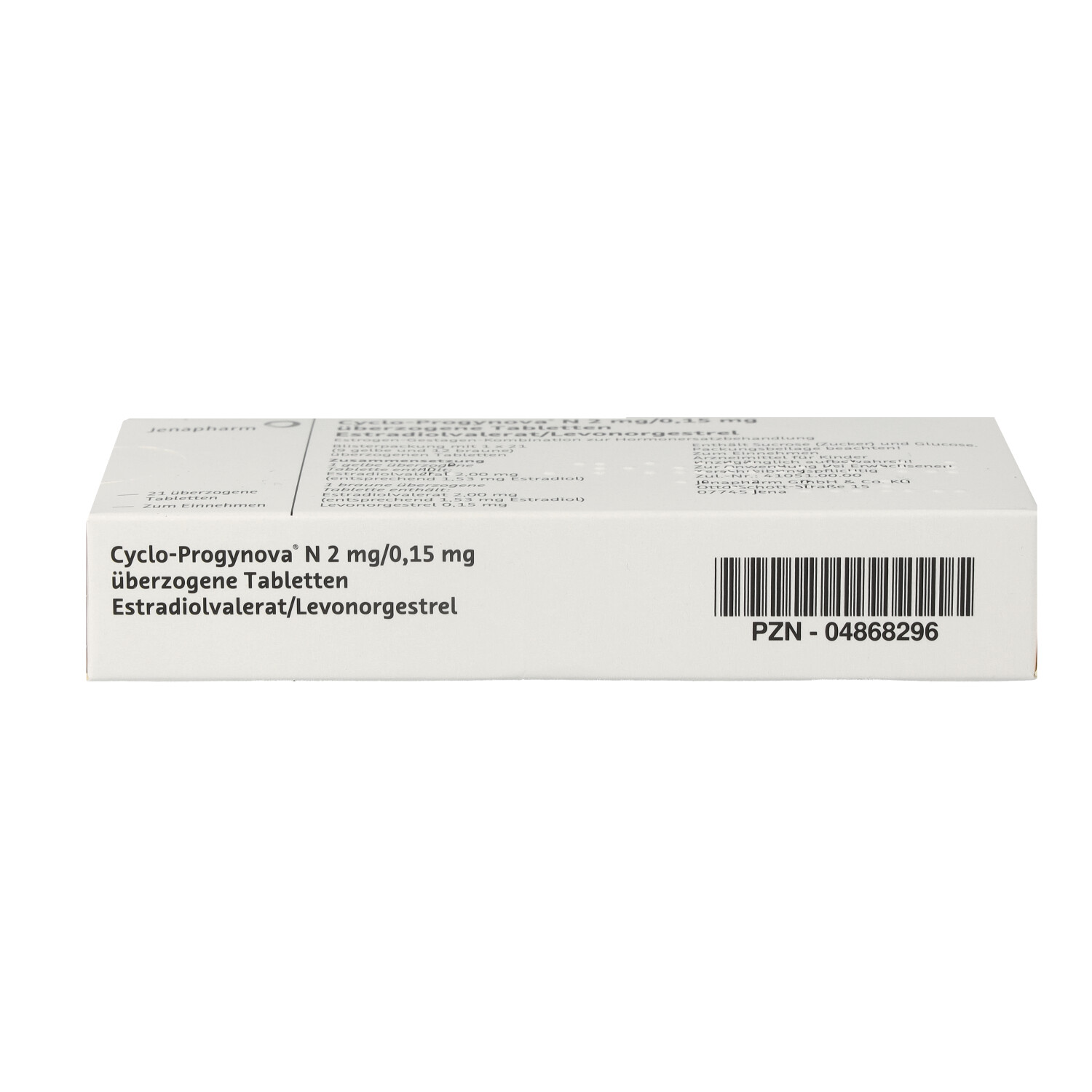 CYCLO PROGYNOVA N 2 mg/0,15 mg überzogene Tab.
