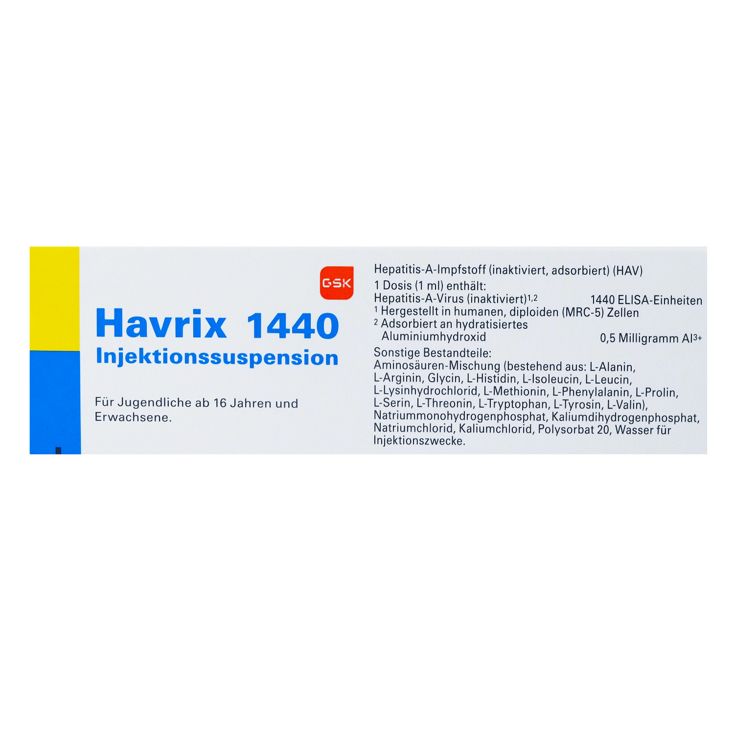 HAVRIX 1440 Impfdosis Inj.-Susp.i.e.Fertigspritze