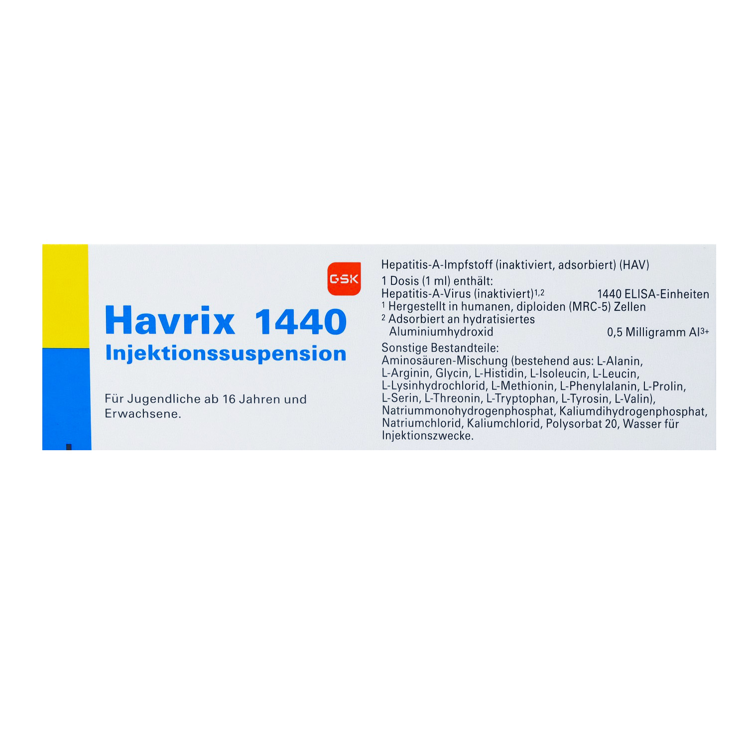 HAVRIX 1440 Impfdosis Inj.-Susp.i.e.Fertigspritze