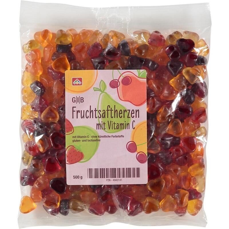 GIB Fruchtsaftherzen mit Vitamin C