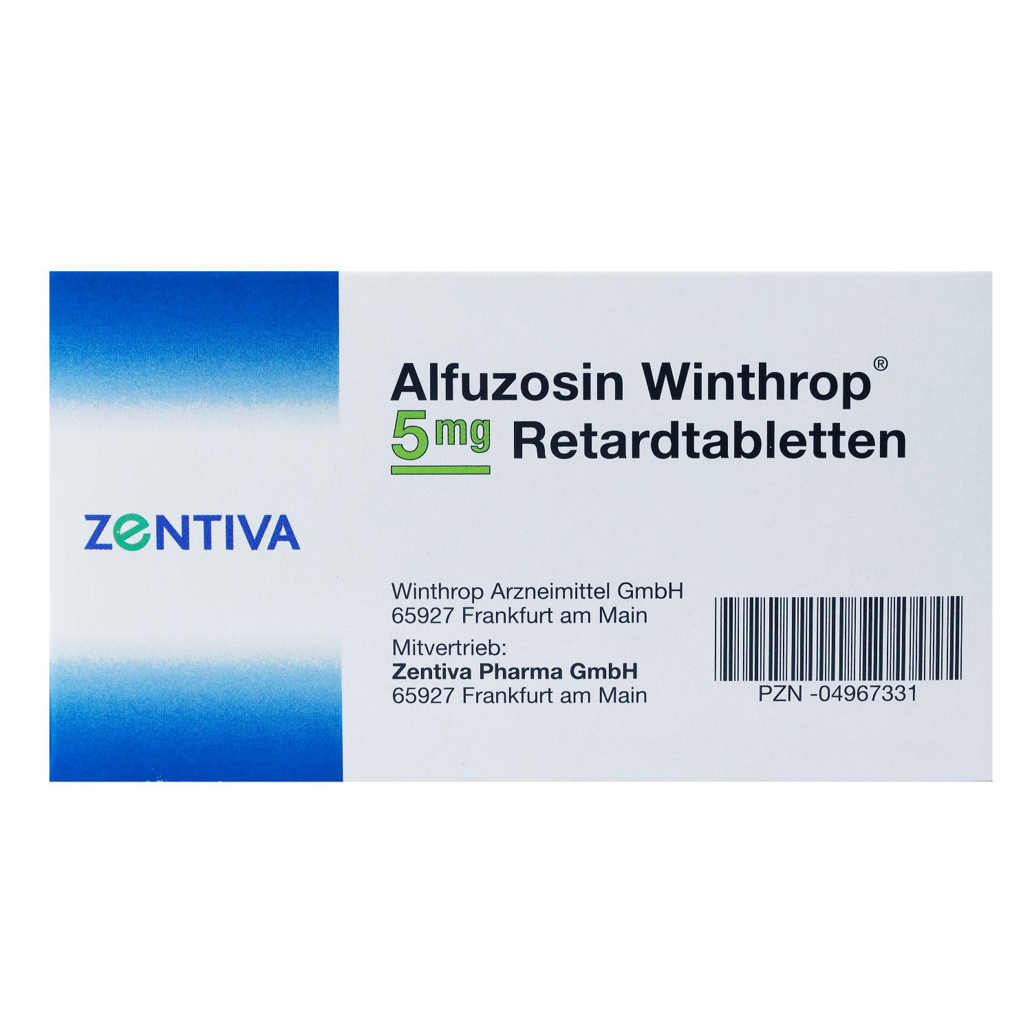 ALFUZOSIN Winthrop 5 mg Retardtabletten