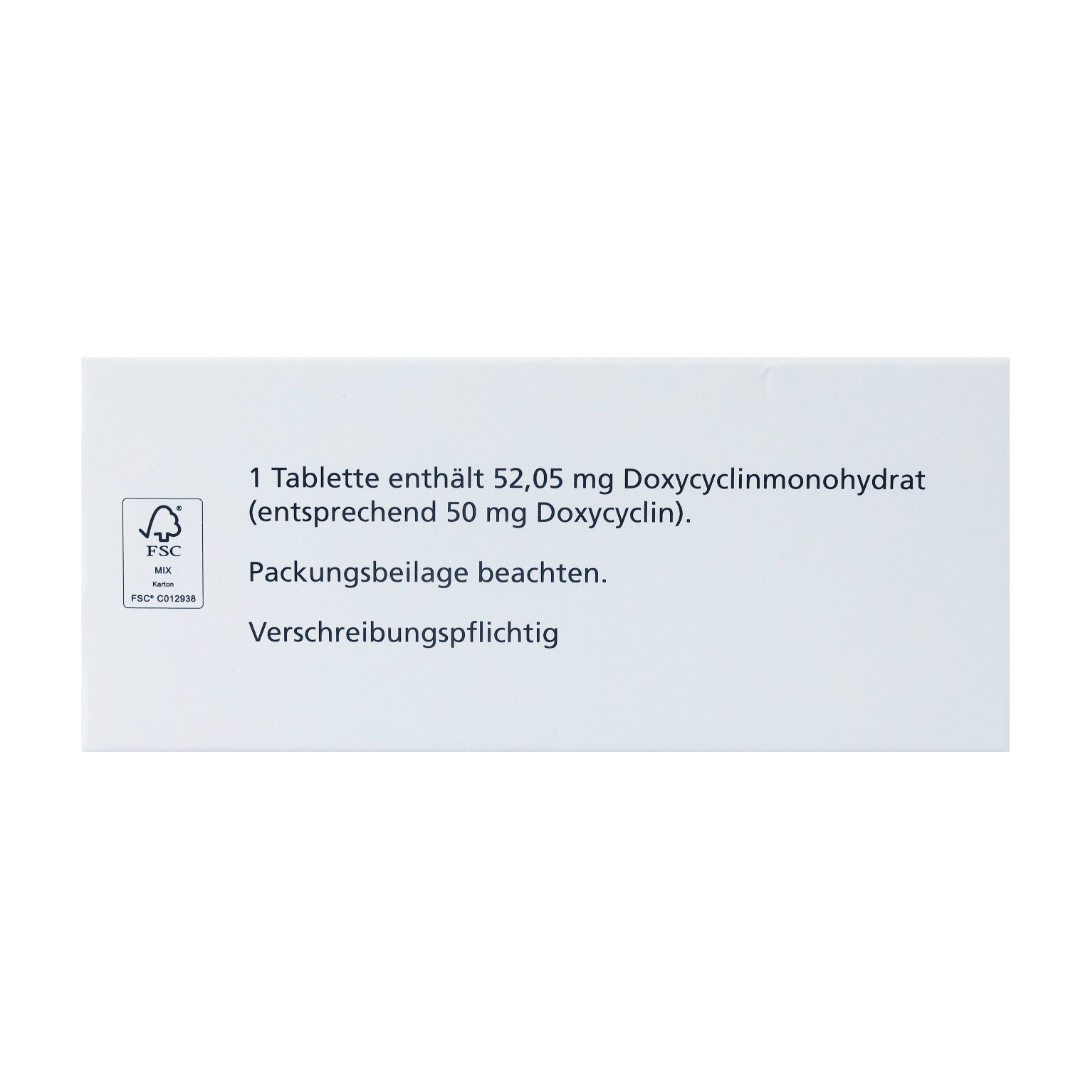 DOXYDERMA 50 Tabletten