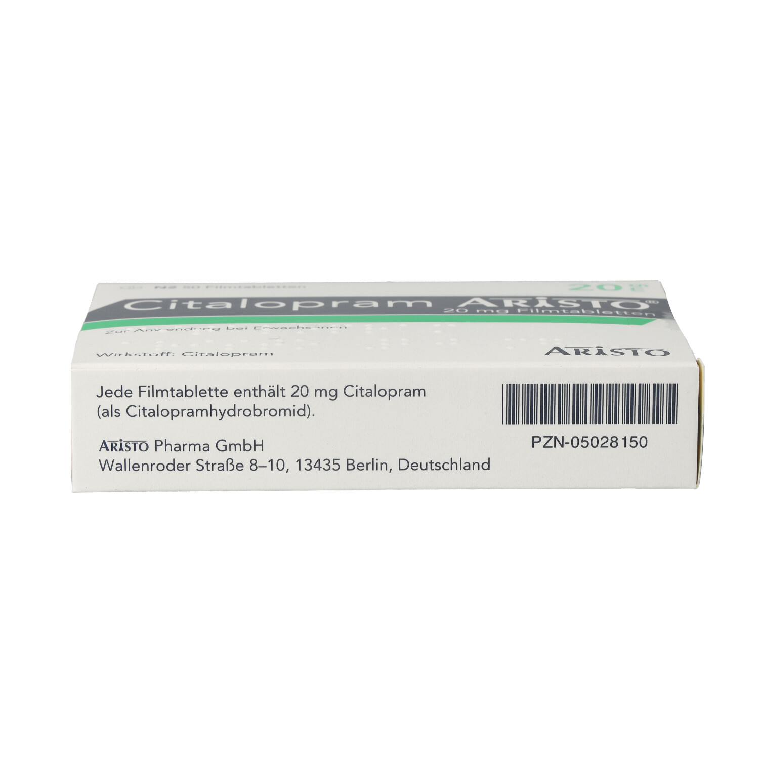 CITALOPRAM Aristo 20 mg Filmtabletten