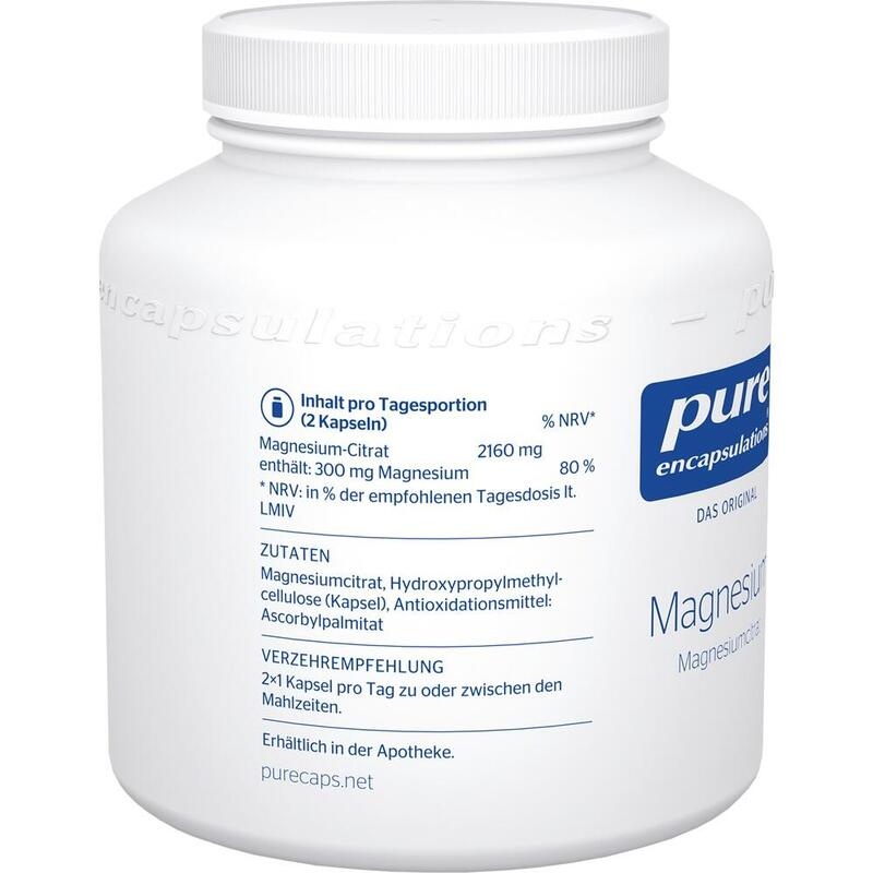PURE ENCAPSULATIONS Magnesium Magn.Citrat Kapseln