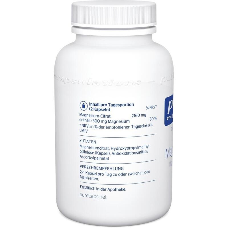 PURE ENCAPSULATIONS Magnesium Magn.Citrat Kapseln