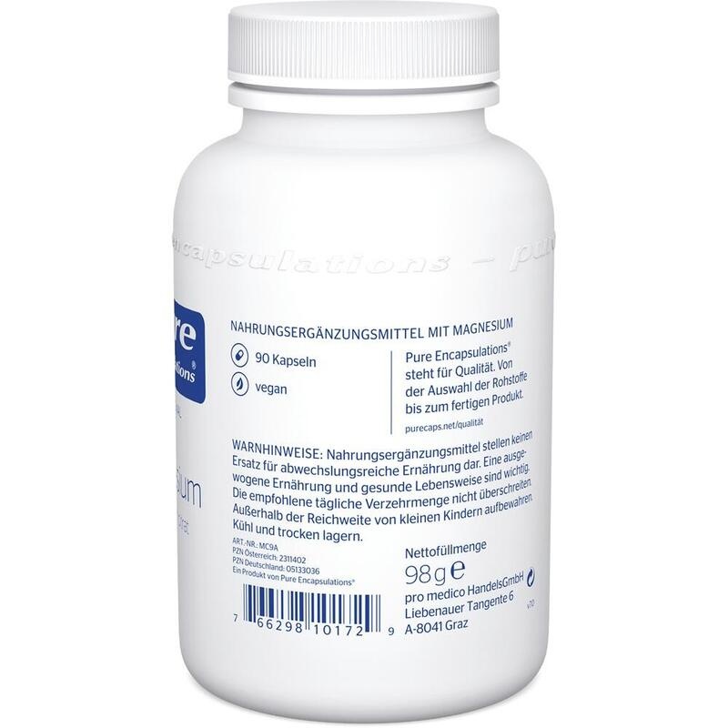PURE ENCAPSULATIONS Magnesium Magn.Citrat Kapseln