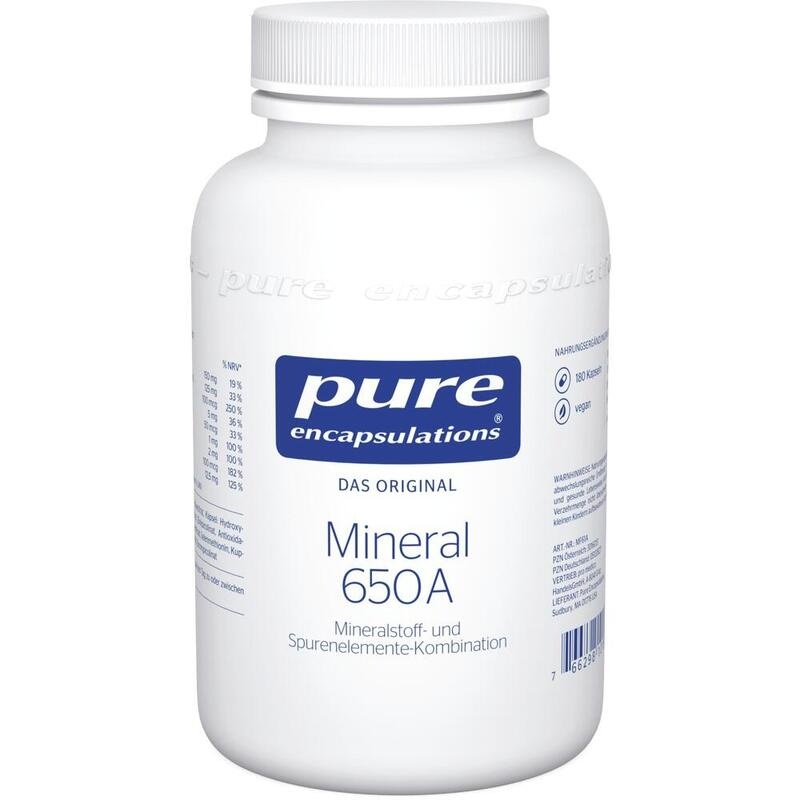 PURE ENCAPSULATIONS Mineral 650A Kapseln