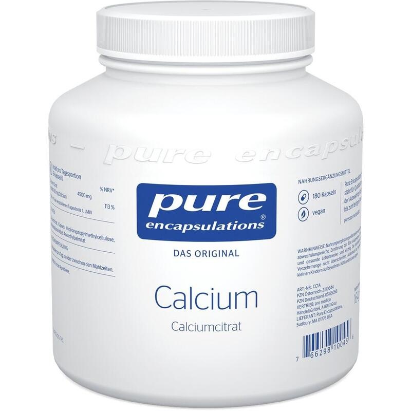 PURE ENCAPSULATIONS Calcium Calciumcitrat Kapseln