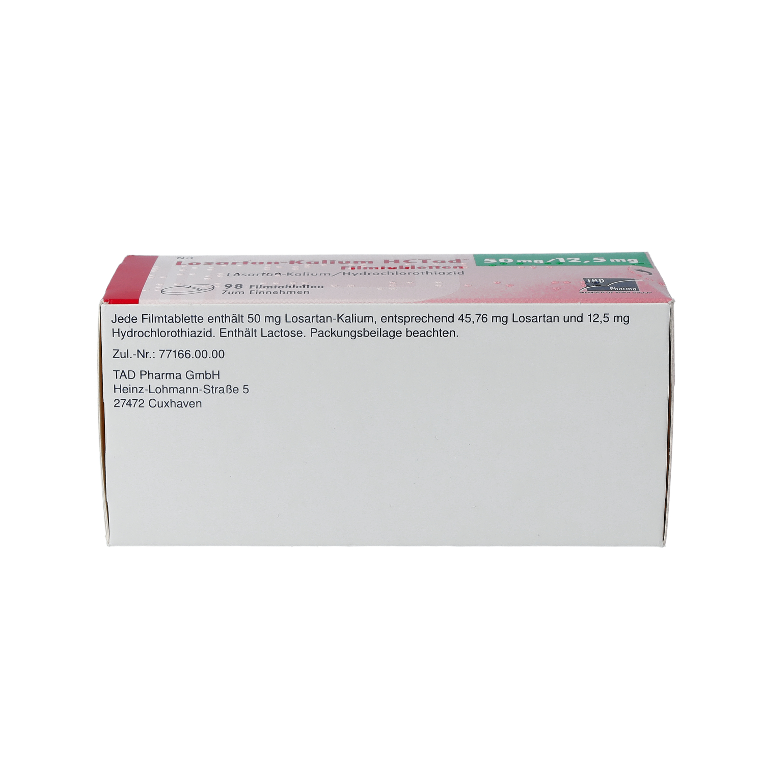 LOSARTAN Kalium HCTad 50/12,5mg Filmtabletten