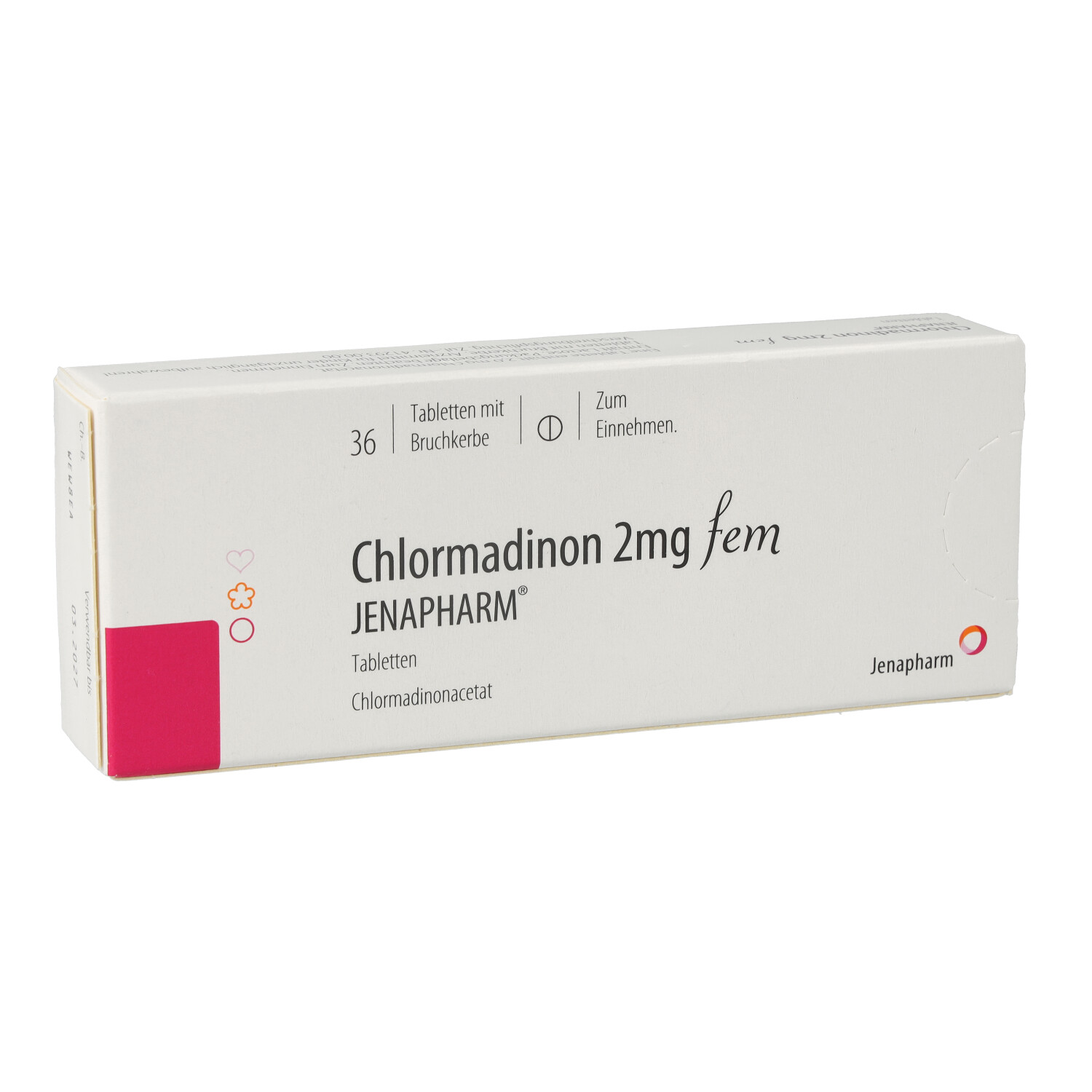 CHLORMADINON 2 mg fem Jenapharm Tabletten
