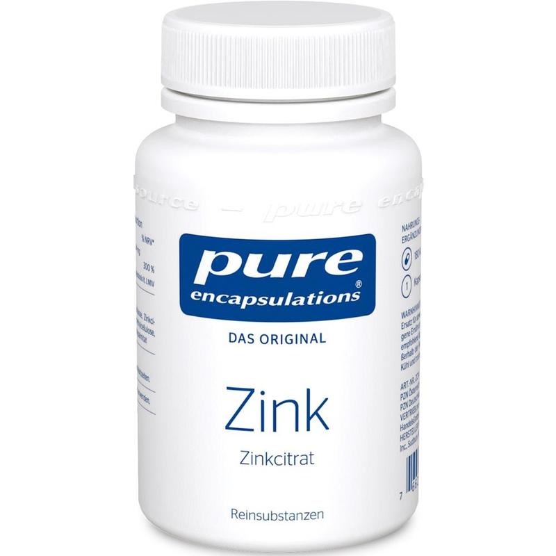 PURE ENCAPSULATIONS Zink Zinkcitrat Kapseln