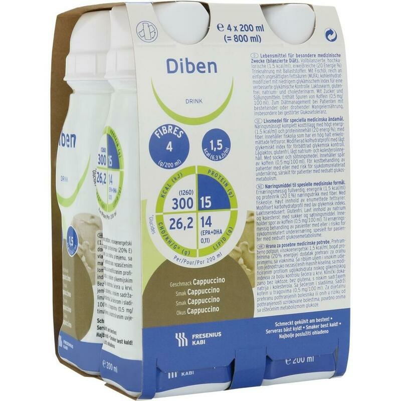 DIBEN DRINK Cappuccino 1.5 kcal/ml Trinkflasche