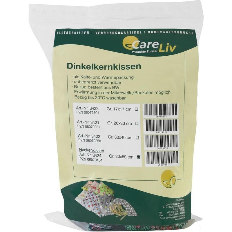 DINKELKERN Wärme Nackenkissen m.Bezug