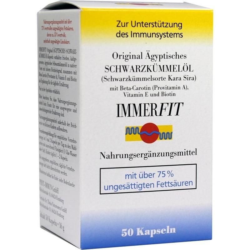 SCHWARZKÜMMELÖL Immerfit Kapseln