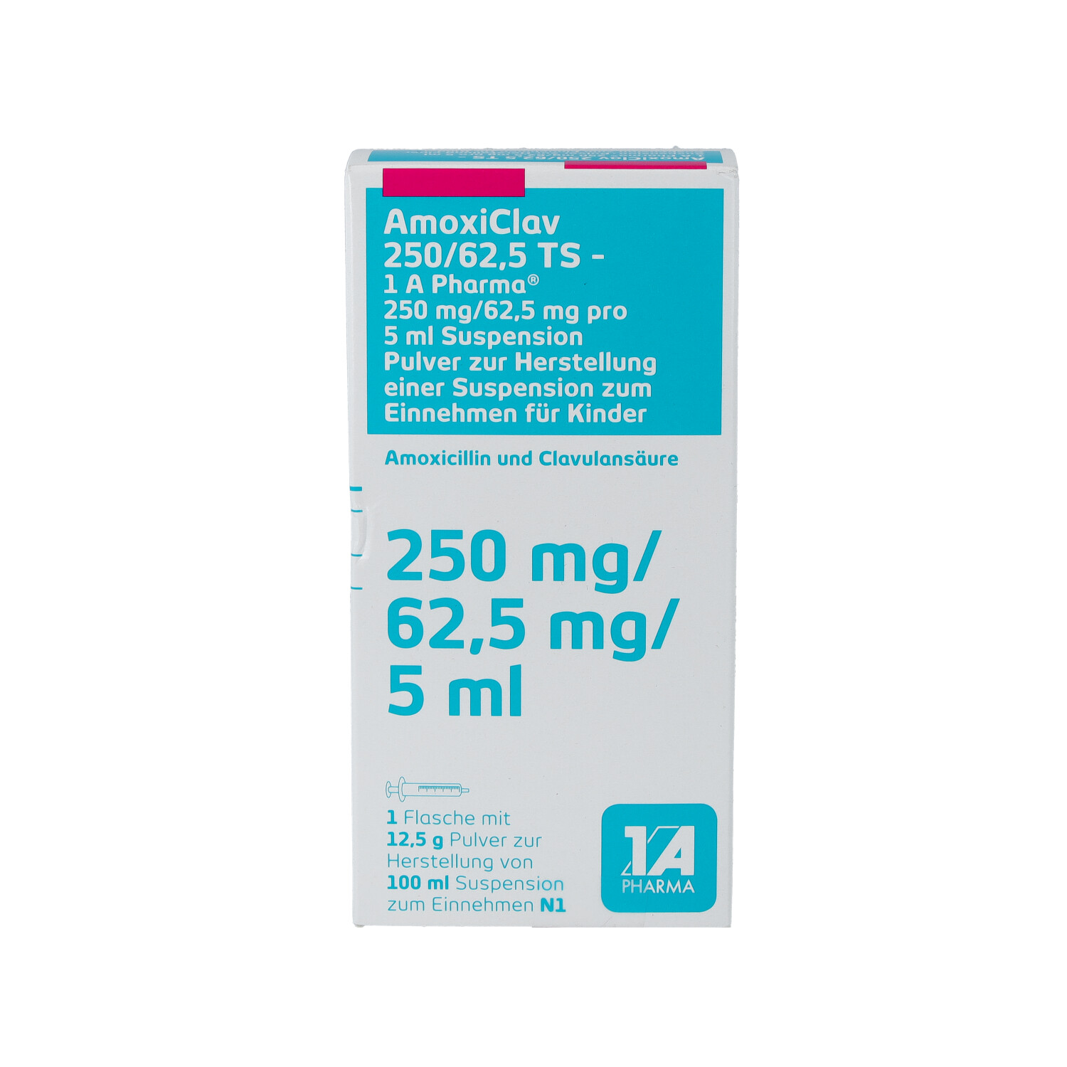 AMOXICLAV 250/62,5 TS-1A Pharma P.H.Susp.z.Einn.
