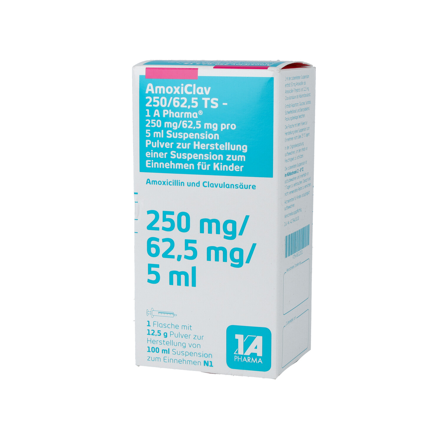 AMOXICLAV 250/62,5 TS-1A Pharma P.H.Susp.z.Einn.