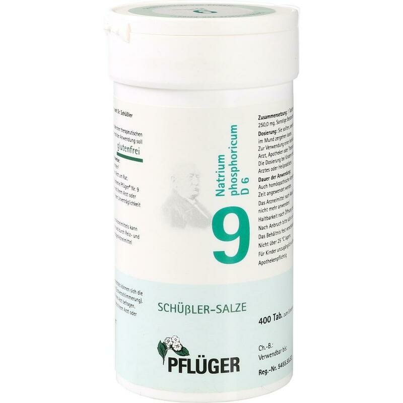 BIOCHEMIE Pflüger 9 Natrium phosphoricum D 6 Tabl.