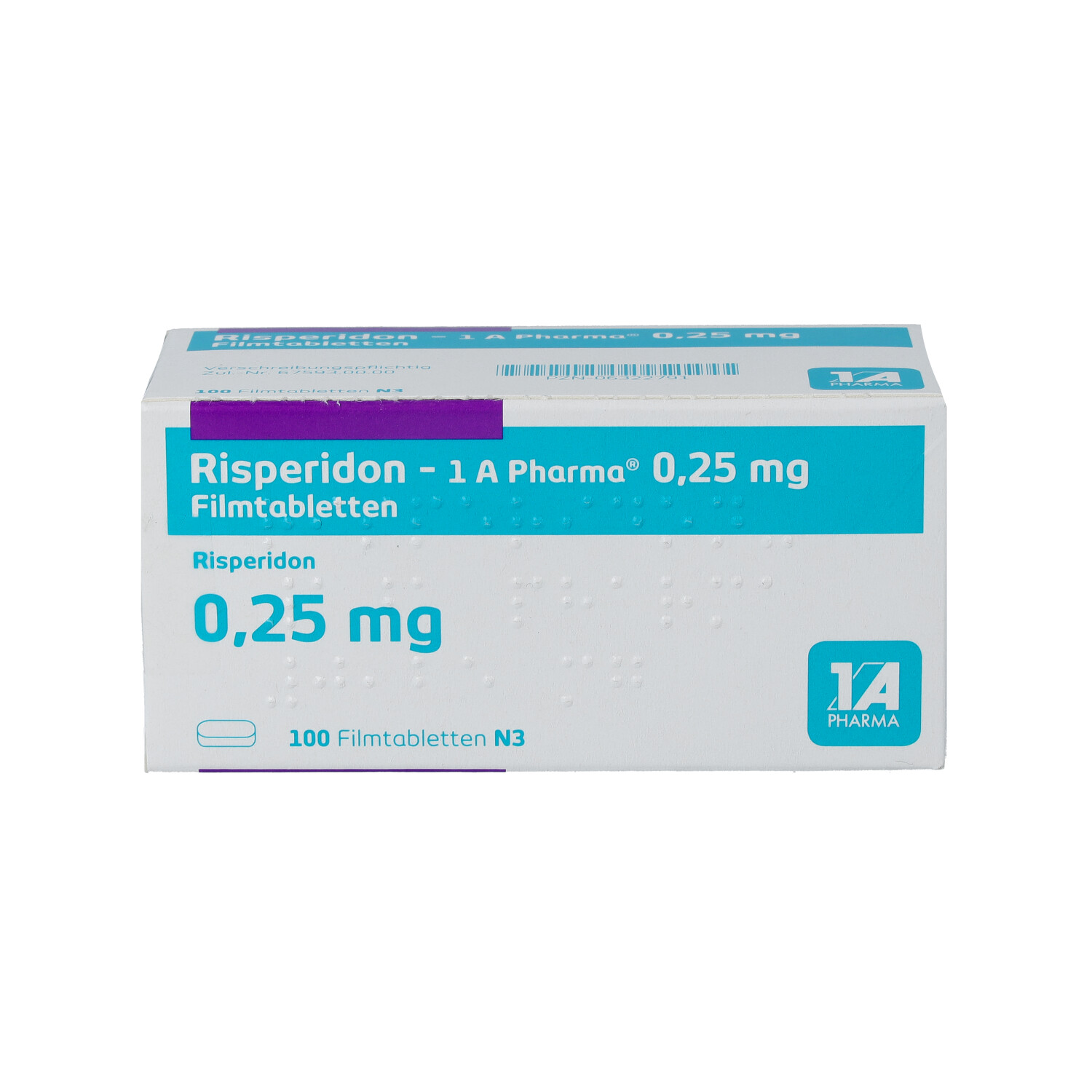 RISPERIDON-1A Pharma 0,25 mg Filmtabletten