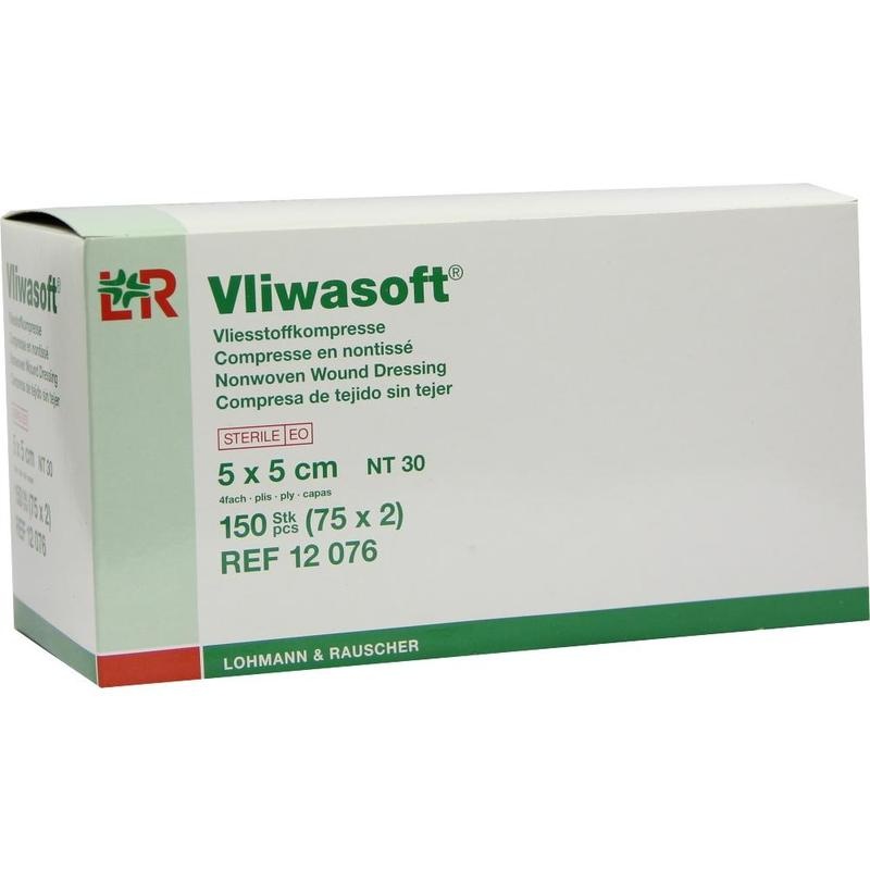 VLIWASOFT Vlieskompressen steril 5x5 cm 4l.
