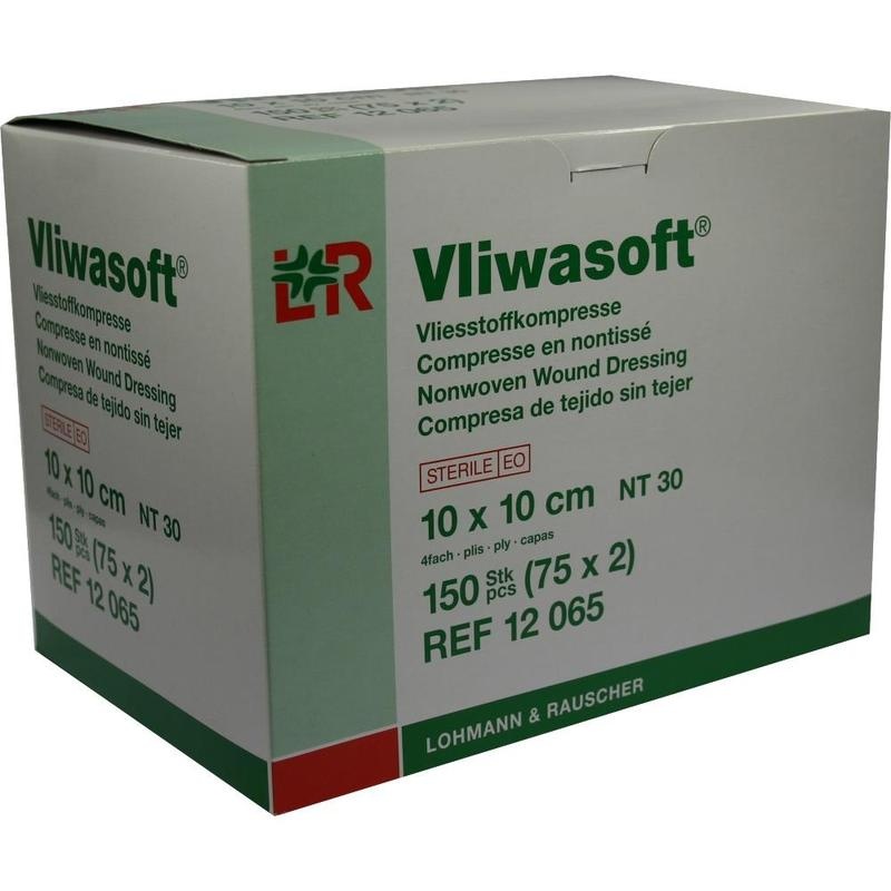 VLIWASOFT Vlieskompressen steril 10x10 cm 4l.