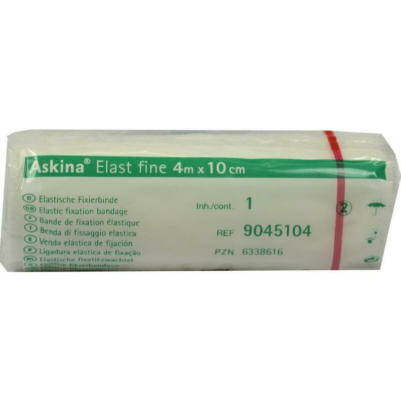 ASKINA Elast Fine Binde 10 cmx4 m cellophaniert