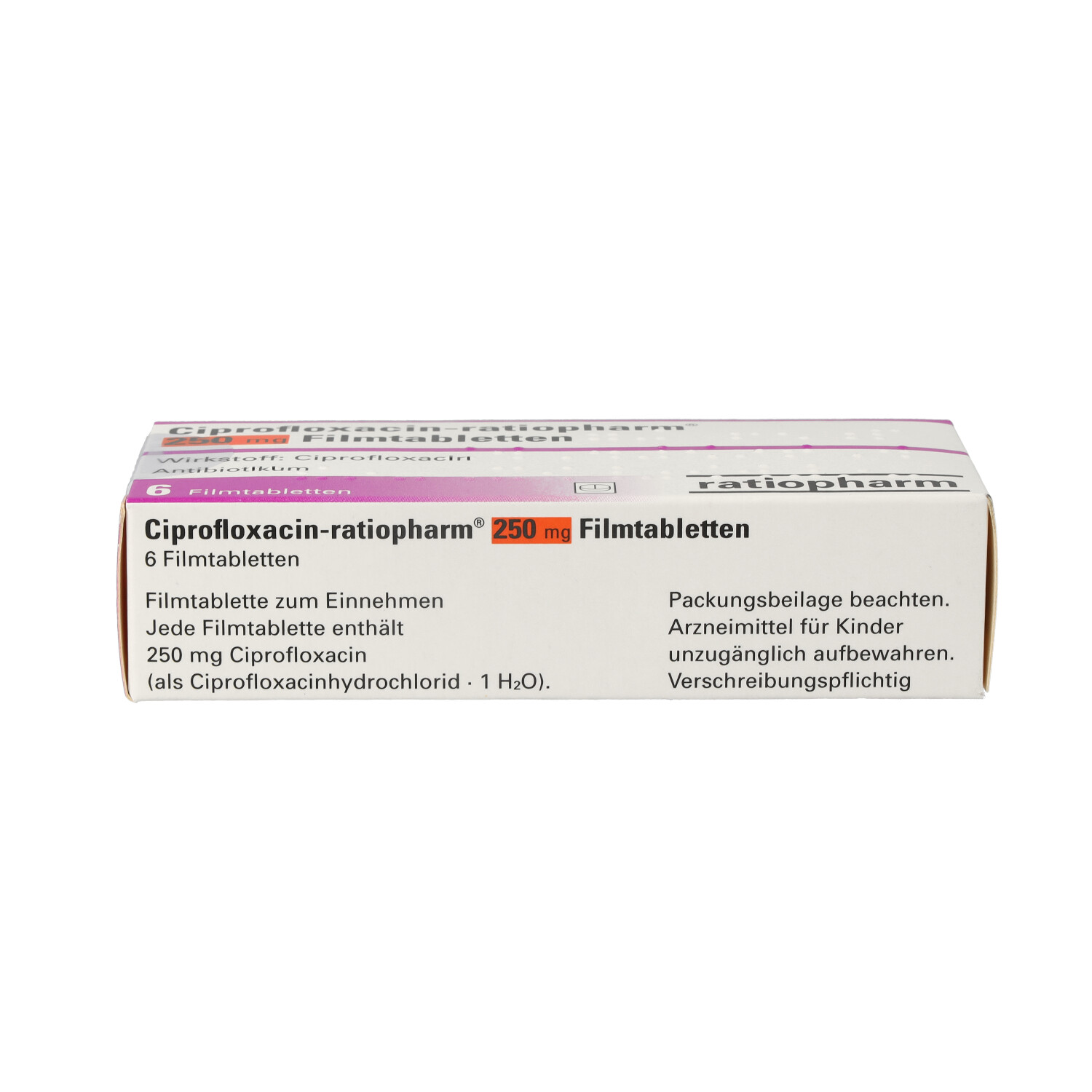 CIPROFLOXACIN-ratiopharm 250 mg Filmtabletten
