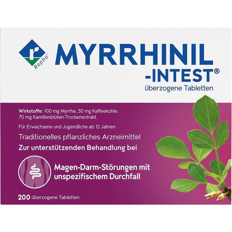 MYRRHINIL INTEST überzogene Tabletten