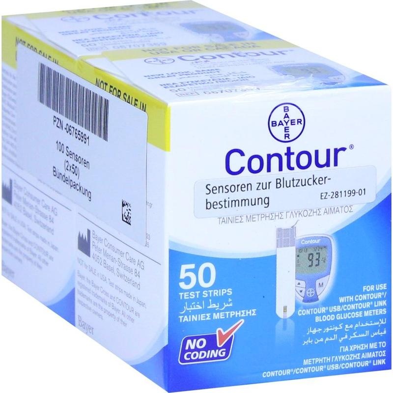CONTOUR Sensoren Teststreifen