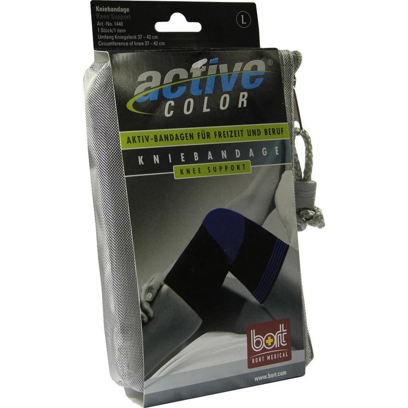 BORT ActiveColor Kniebandage L schwarz