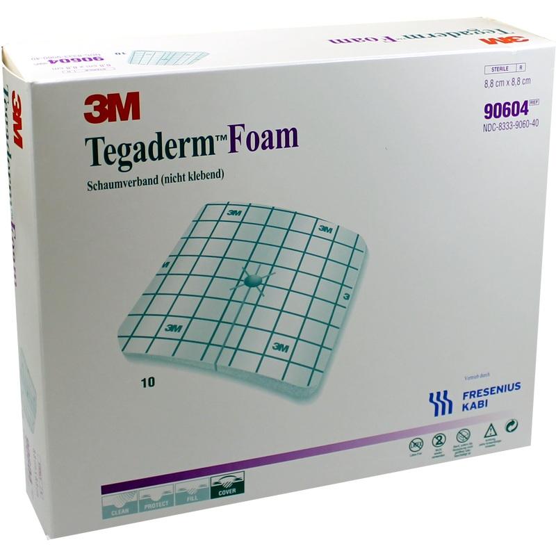 TEGADERM Foam n.klebend FK 8,8x8,8 cm geschl.90604