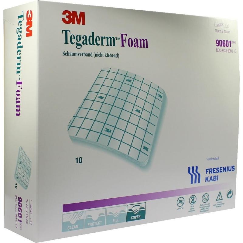 TEGADERM Foam n.klebend FK 10x10 cm 90601