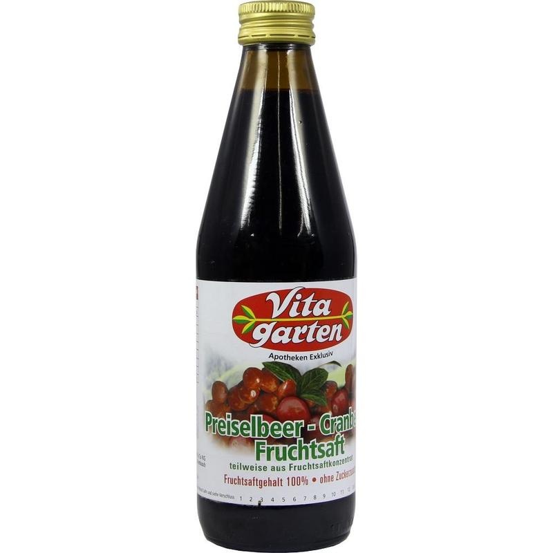 VITAGARTEN Preiselbeer Cranberry Fruchtsaft