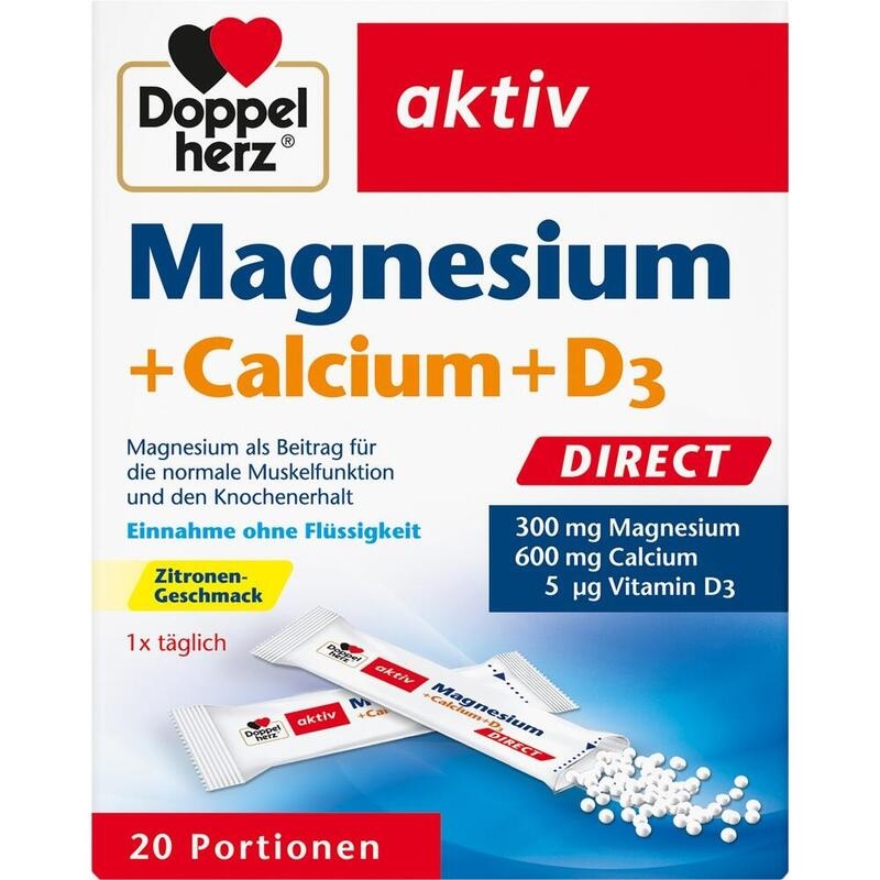 DOPPELHERZ Magnesium+Calcium+D3 DIRECT Pellets