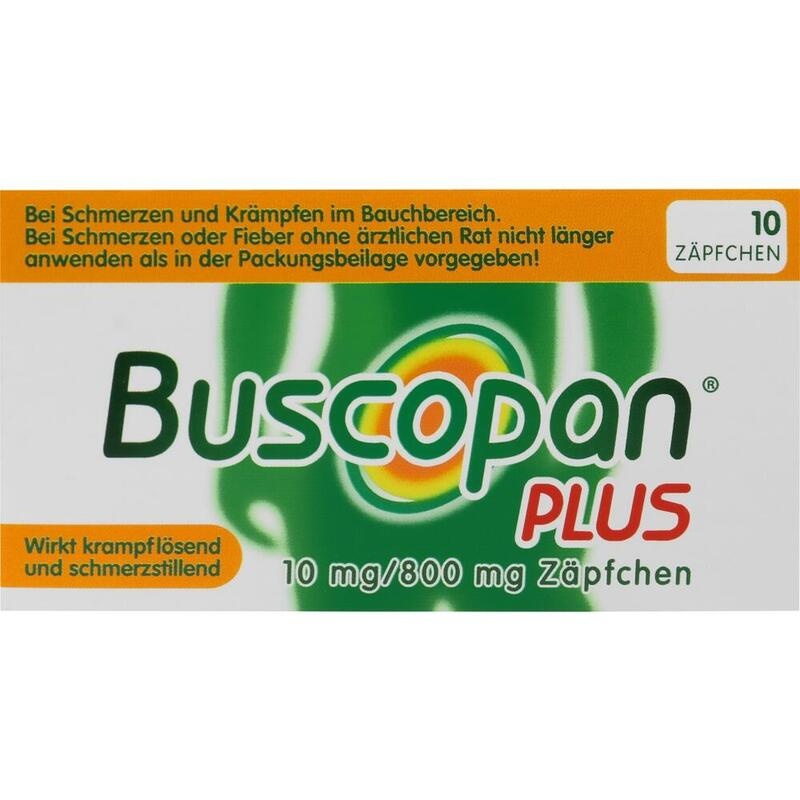 BUSCOPAN plus 10 mg/800 mg Suppositorien