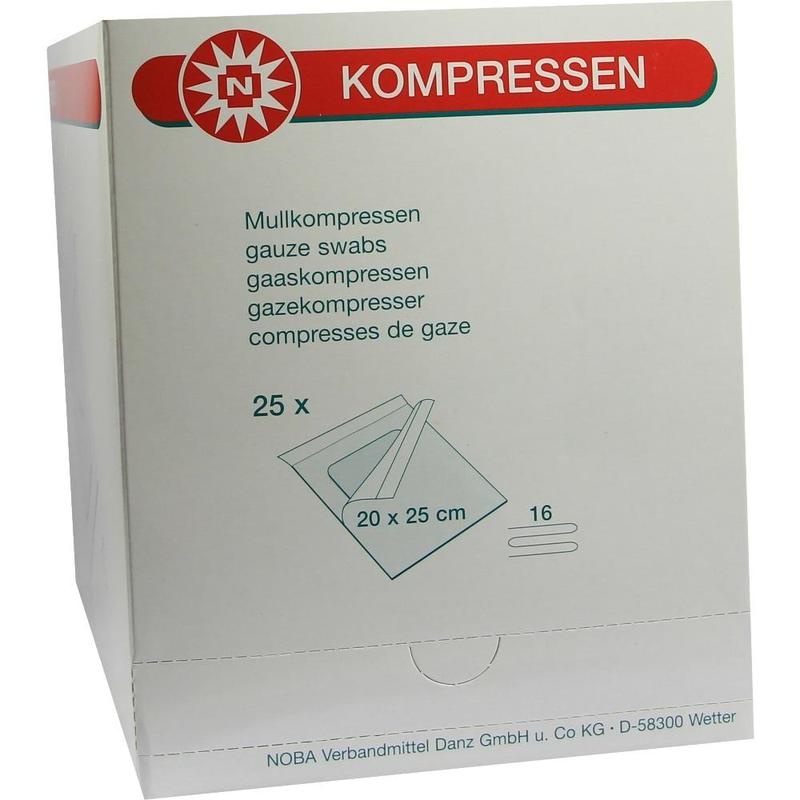 MULLKOMPRESSEN 20x25 cm steril 16fach