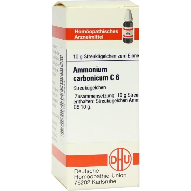 AMMONIUM CARBONICUM C 6 Globuli