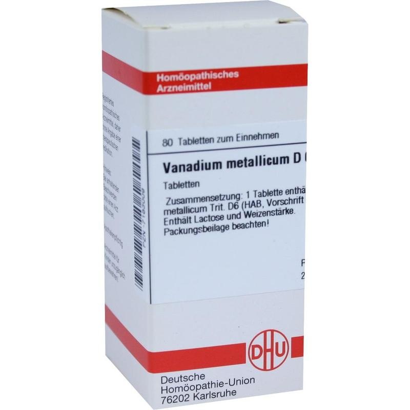 VANADIUM METALLICUM D 6 Tabletten