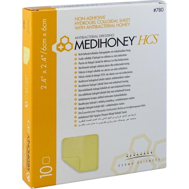 MEDIHONEY HCS Hydrogelverband 6x6 cm non-adhesiv