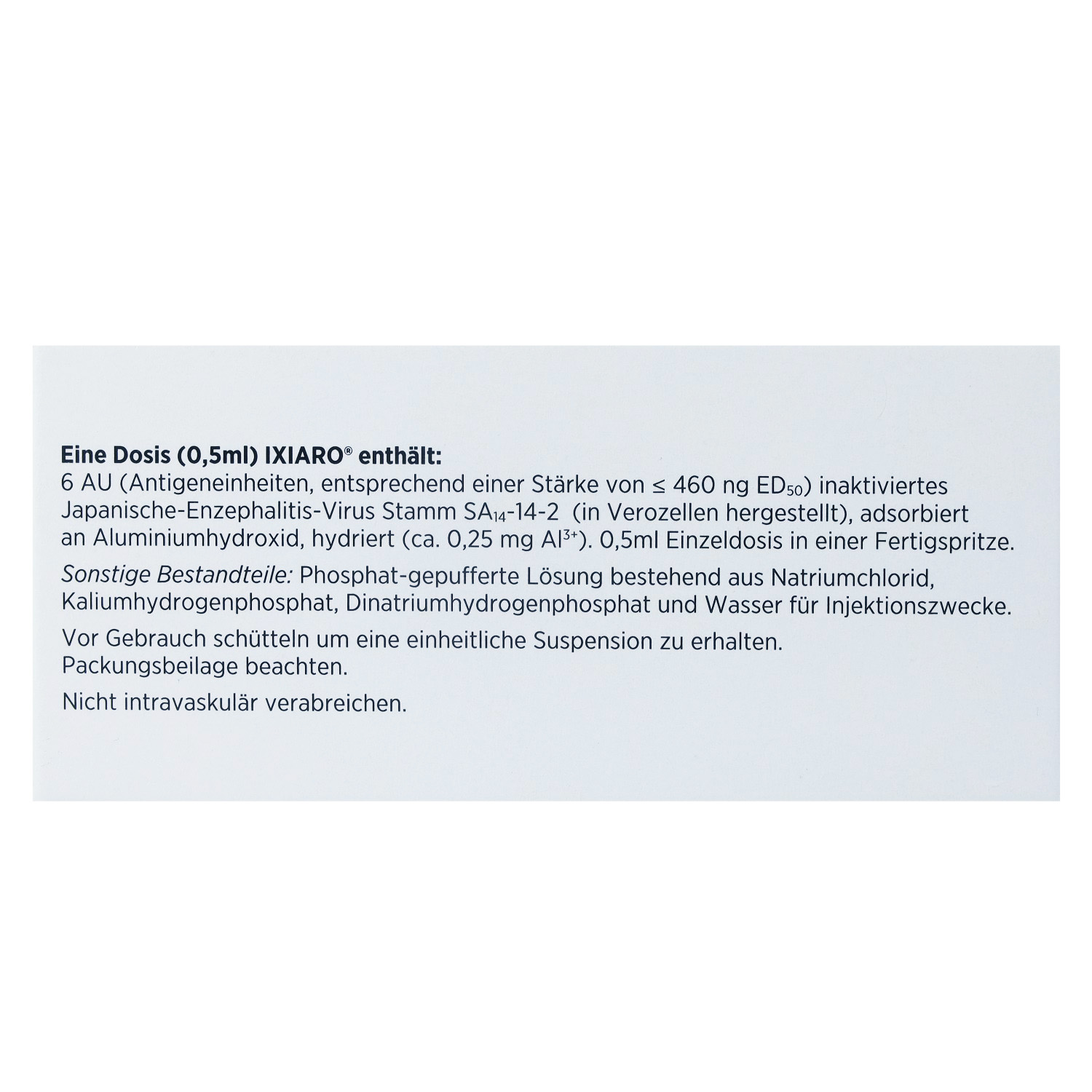 IXIARO Injektionssuspension Fertigspritze