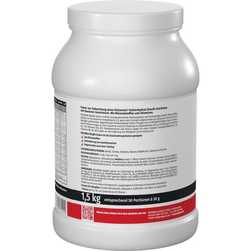 WEIGHT GAINER Megamax Banane Pulver