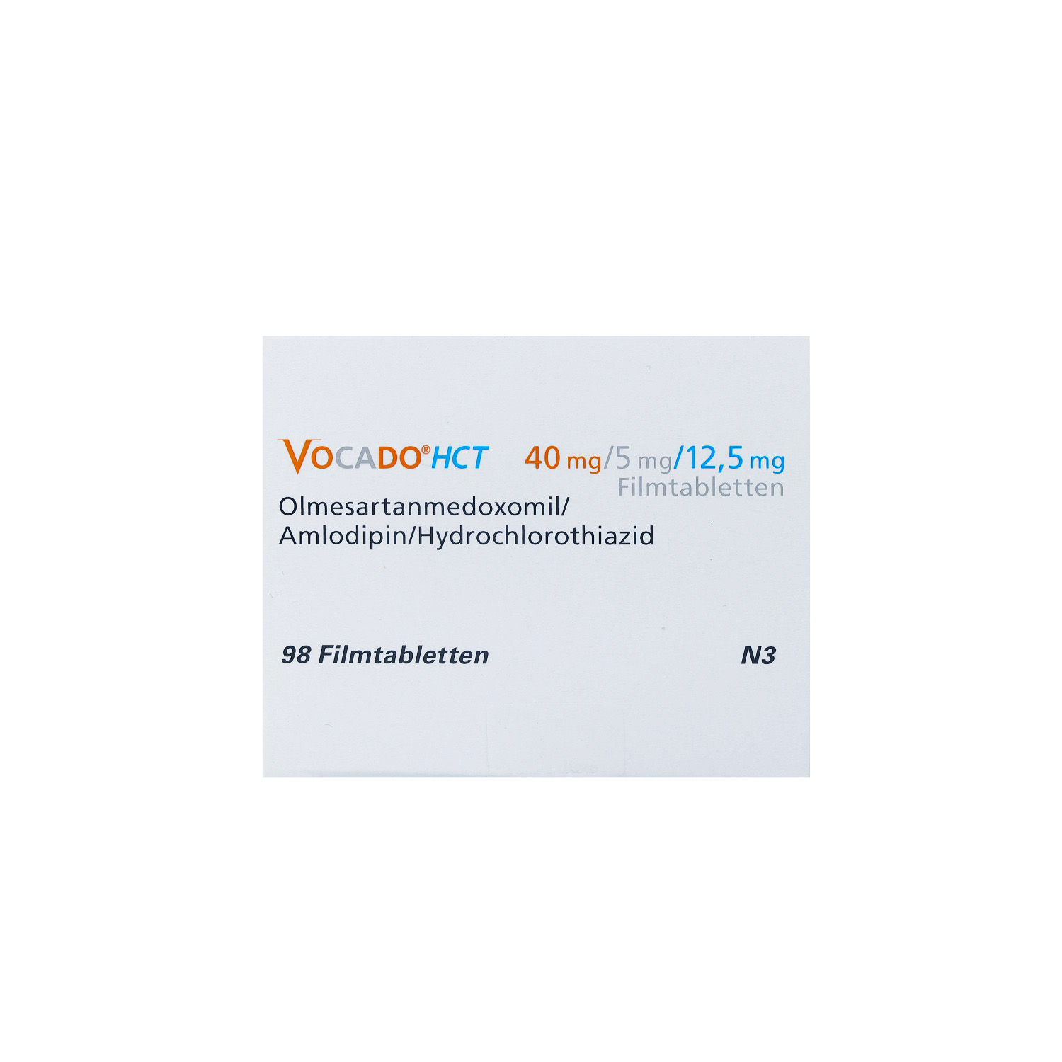 VOCADO HCT 40 mg/5 mg/12,5 mg Filmtabletten