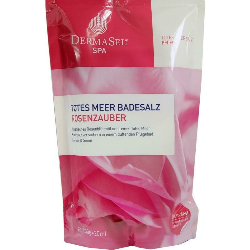 DERMASEL Totes Meer Badesalz+Rose SPA
